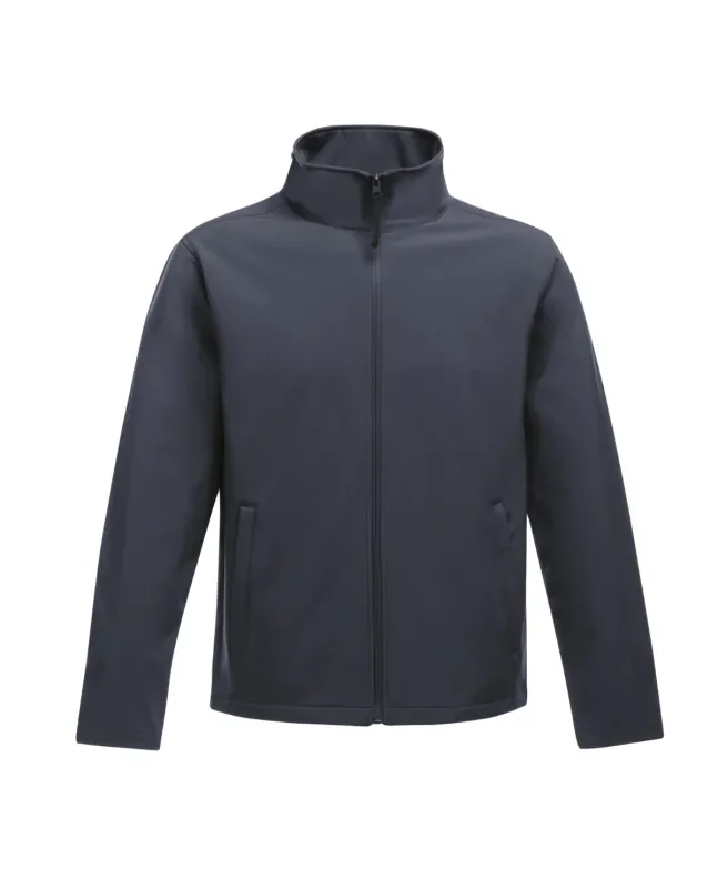 French Navy Water-Resistant SoftShell Jacket classic front view
