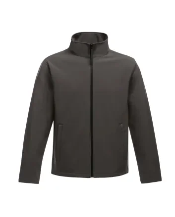 Brown Water-Resistant SoftShell Windbreaker Jacket