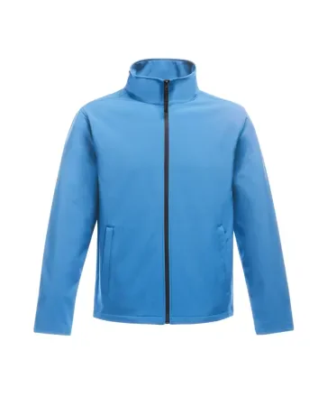 French Blue Water-Resistant SoftShell Windbreaker Jacket 