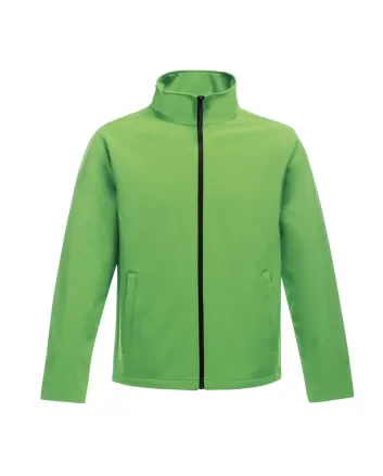 Kelly Green Water-Resistant SoftShell Windbreaker Jacket