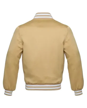 Vegas Gold Striped Satin Bomber Jacket
